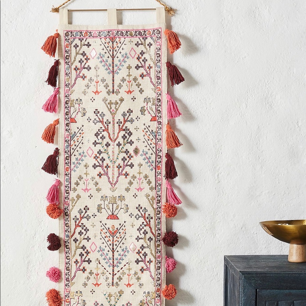 Anthropologie Tree of Life wall hanging tassels